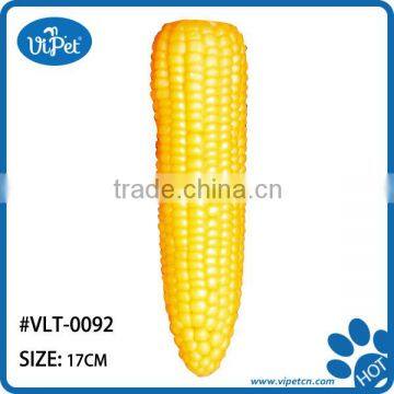 pet corn shape vinyl toys with squeal for dog