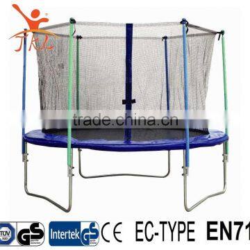 8ft bungee cord trampoline with safety enclosure