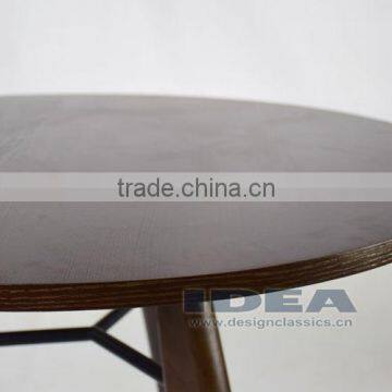 Replica Jean Prouve Gueridon Dining Table - Solid Ash Stained in Walnut Color photo-3