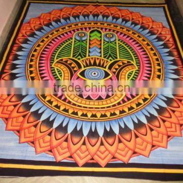 hamsa hand painted tapestry wholesale