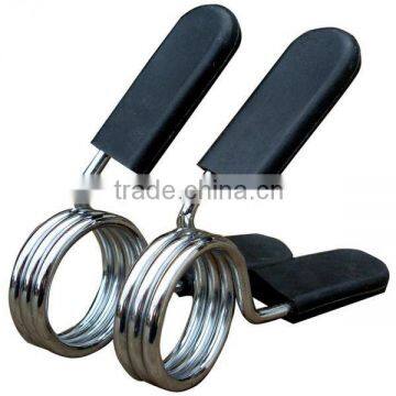 Olympic spring barbell collars