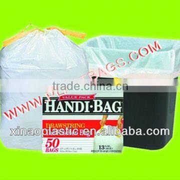 2014 top seller virgin handle garbage bags