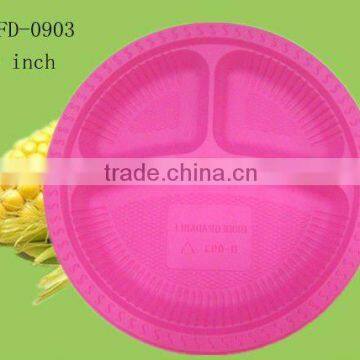 9 Inch Biodegradable Corn Starch Disposable Plates