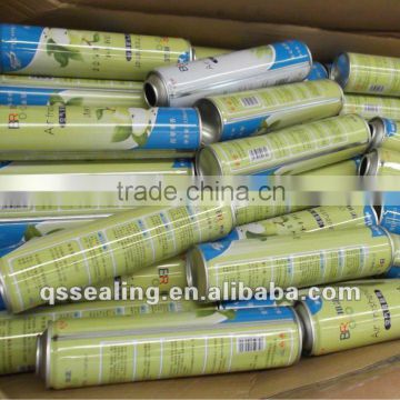 aerosol spray can with material of tinplate