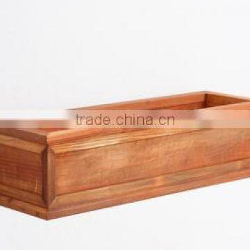 Garden Wooden Decorative Flower Rectangle Planter Boxes / Window Planter Boxes