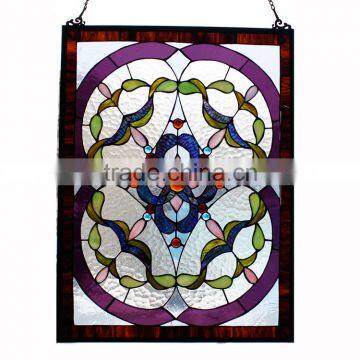 TW1824021 W18"H24" tiffany panel, hanging panel, tiffany windows, stained glass panel, stained glass windows