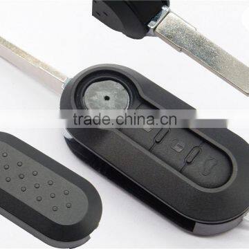 Hot Sale fiat 500 for 3 button SIP22 folding blade car key blanks cover key fiat