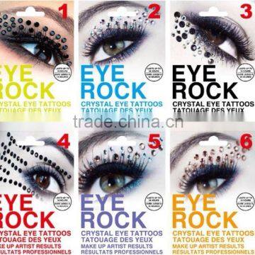 DIY product custom eye rock crystal diamond shaped sticker for girls