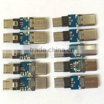 Customize Type C Extension Adapter Type C Male to Micro USB Male photo-2