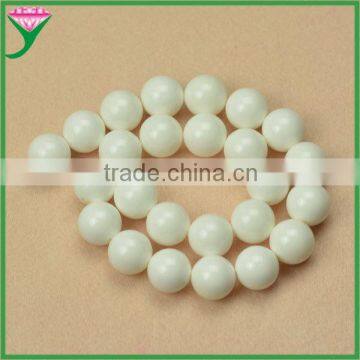 Wholesale 16mm loose natural white tridacna clams stone round shell beads