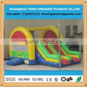 2015 Attractive inflatables jumping castle with slide for sale