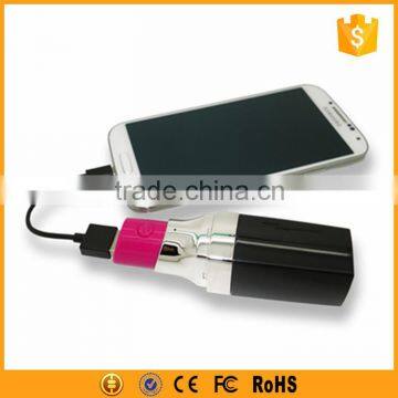 Best lover gift power bank 2600mah in sexy lipstick shape