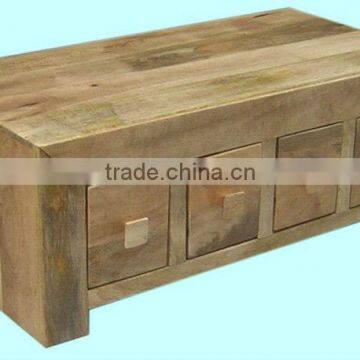 wooden coffee table,mango wood furniture,living room furniture