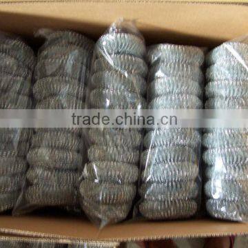iron scourer/galvanized wire mesh scourer/cleaning ball
