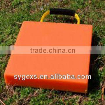 Heavy duty HDPE/UHMWPE ice foot pad