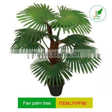 Mininature artificial fan palm tree for residence decor