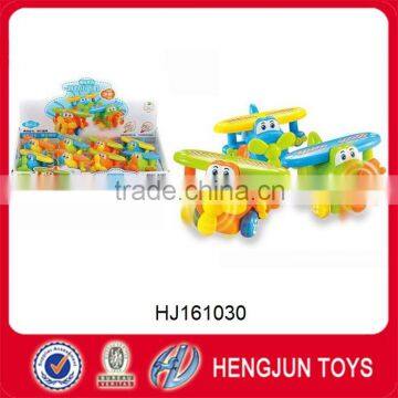 cartoon plastic mini inertia biplane toys 8 PCS