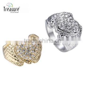 Wholesale jewelry supplier 925 silver ring diamond crystal ring Engagement jewelry