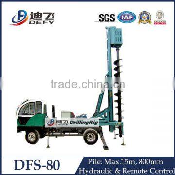 15 Meters depth Small auger piling machine with All-in-one structure