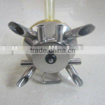 Stainless steel base of milking machine clawpiece