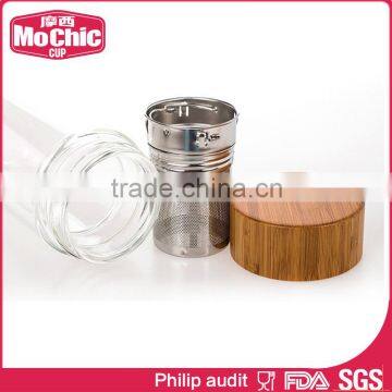 12OZ / 340ML Mochic Double Wall Glass Bottle/ Outdoor Glass Bottle/ Insulated Glass Tea Bottle photo-6