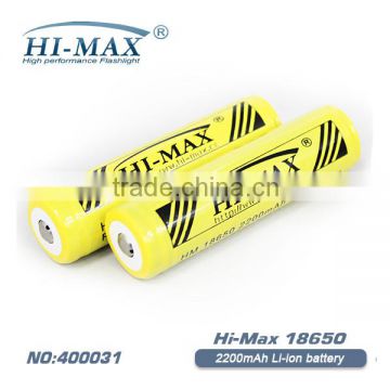 Hi-max 2200mah battery 18650 lithium cell With Lithium - ion battery