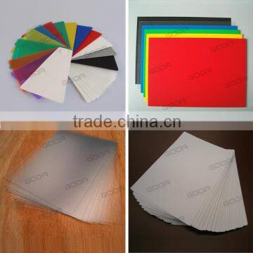 all kinds of colorful rigid matt PVC sheets for offset printing