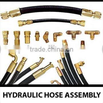 Flexible Hydraulic Hose for Loader , Hydraulic Hose assembly With Fitting
