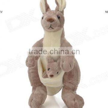 Hot sale! Lovely and new style mother and baby plush kangaroo toy