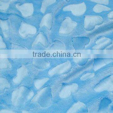 Wholesale High Quality 12 Colors in Stock Minky Heart Emboss Velboa photo-3