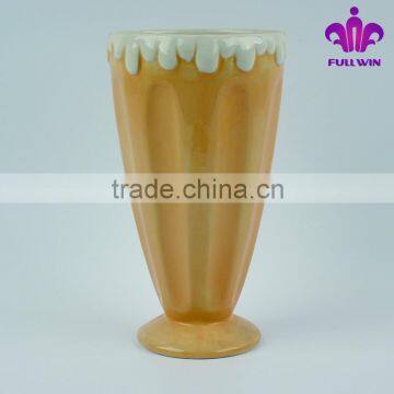 ceramic porcelain ice cream cone cups