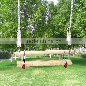 wooden children swing set