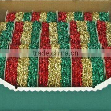 HOT SALE ! Gold/Red/Green Foil Sparkle Rubber Elastic Cord, Elastic Ribbon, Elastic Band for Gift Packing Decorations