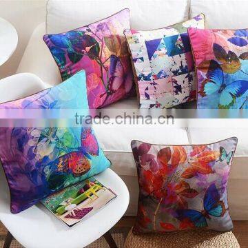 Square Shape and Velvet Fabric Material chevron sofa cushion covers