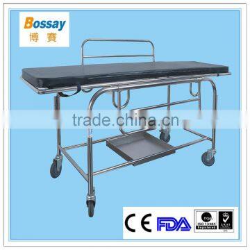 Stainess Steel Medical Gurney BS - 602 Hospital Patient Trolley