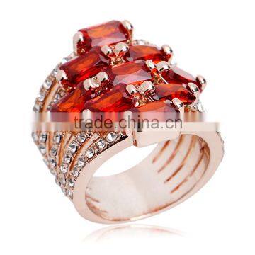 2016 New Arrival 18k Luxury Jewelry Austrian Crystal Crown Ring