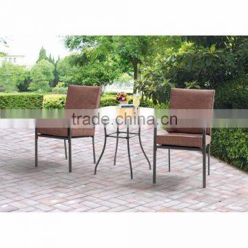 3 PCS Piece KD All Weather Square Outdoor Patio Bistro Furniture Set