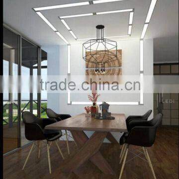 Wide aluminum profile recessed for led linear light