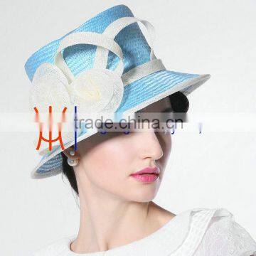 Ladies Bucket Hat For Church And Wedding Women Fashion Straw Hats