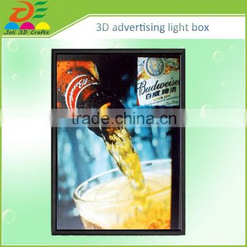 Dongguan supplier 3d stereoscopic effect poster	outdoor light box