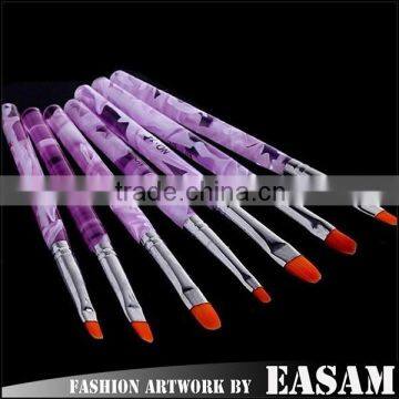 2015 Easam 7pcs set nail gel brush set