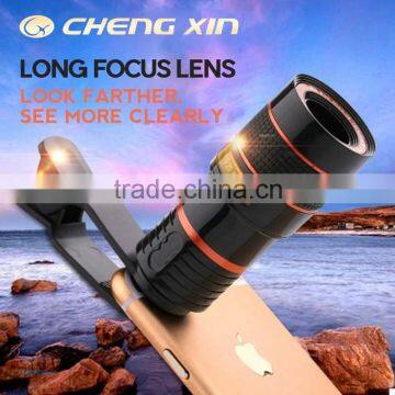 8X 12X Universal Zoom Telescope Lens Fixed Focus for Mobile Phone