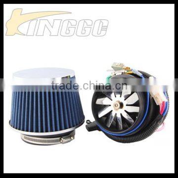 Hot Universal Turbo Charger Electric Air Intake Filter High Flow Air Filter
