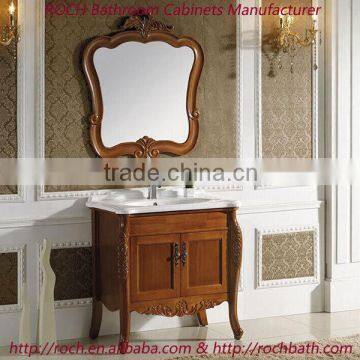 ROCH 114 Classical Wood Coffee Bathroom Vanity