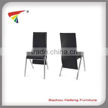 black leather dining chair