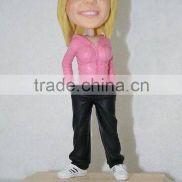 polyresin bobble head,resin girl bobble head doll