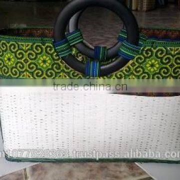 High quality best selling bamboo shopping handbag with handle from vietnam