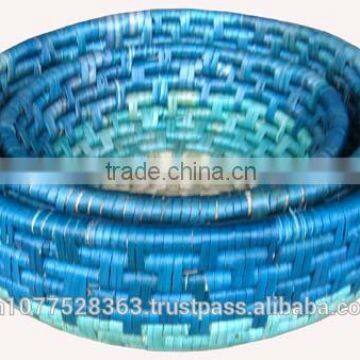 High quality best selling water hyacinth natural round basket from vietnam