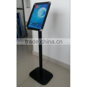 Aluminum display stand,black snap frame poster menu stand