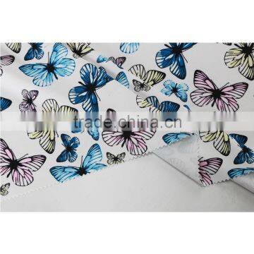 Beautiful Butterfly Design Stretch Polyester Spandex Custom Print Moss Crepe Knit Fabric photo-4